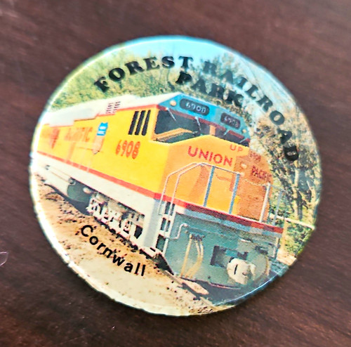 Railway train pin badge - railway,