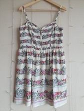 Oasis Vintage Birdcage Floral Strappy Prom Dress, NWOT, Corset, Wedding Guest 14