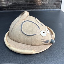 Vintage 3 Rivers Pottery Ceramic Mouse Cheese Dome & Plate. Excellent Condition