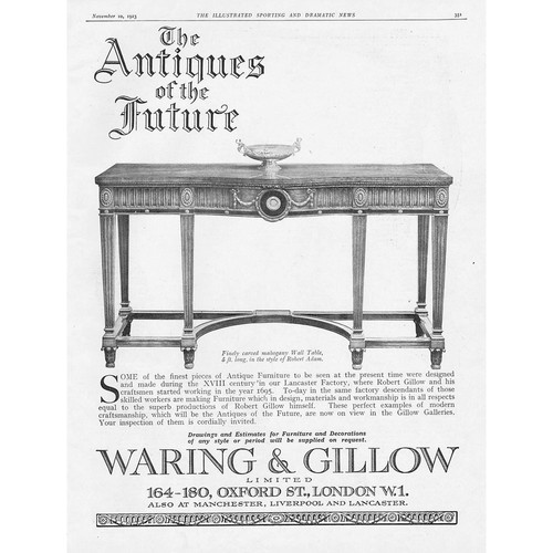 Waring gillow mahogany wall - waring, &