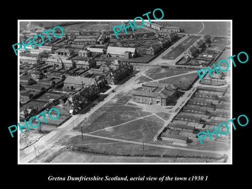 Old postcard size photo gretna - size,