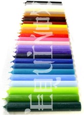 Solid Colour Pillar Candles 7" Non Drip All Colours