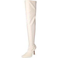 White Over Knee Boots Thigh