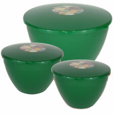Pudding Basins with Lids Medium / Large Christmas Green Basin Bowl 1½ 2 3 pint