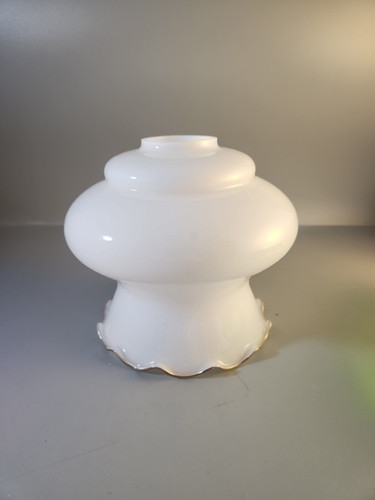White glass light - glass, tulip