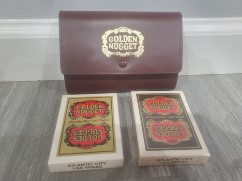 Golden nugget playing cards - golden,