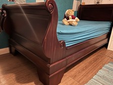 Mahogany Sleigh Bed Single