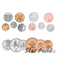 UK Small Change 1p 2p 5p 10p