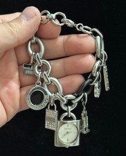 DKNY Charms Chain Style Gemmed