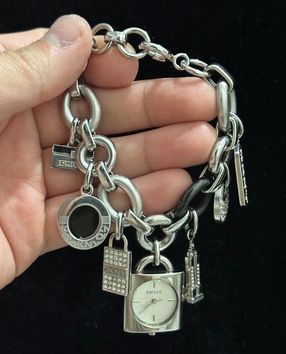 Dkny charms chain style gemmed - charms,