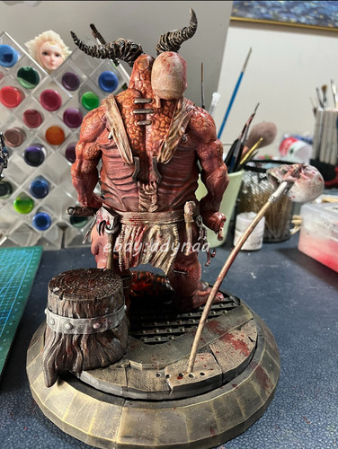 Diablo butcher statue - statue, figure