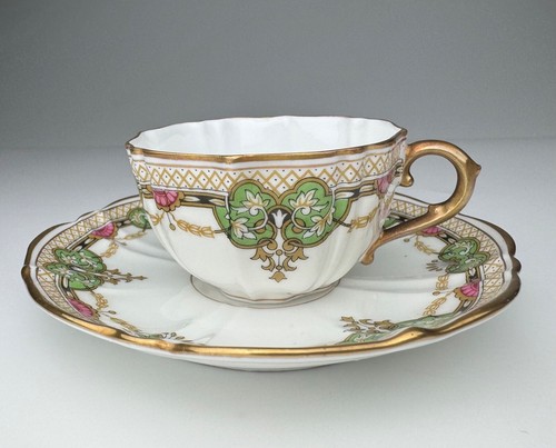 Raynaud limoges mocha cup - mocha, 1930