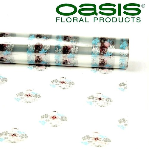 80cm frosty baubles cellophane - 80cm,