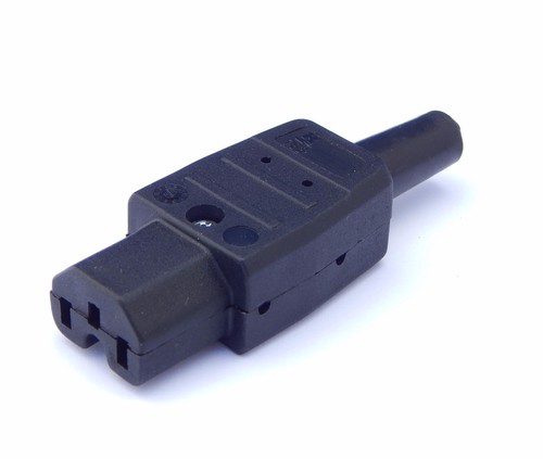 Iec connector c15 10a silver - iec,