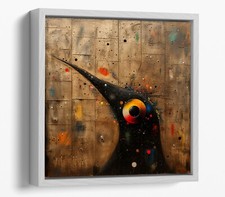 SURREALIST BLACK BIRD -SQUARE