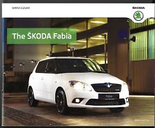 Skoda Fabia Mid 2012 UK Market Brochure S SE Plus Elegance Monte Carlo vRS Scout