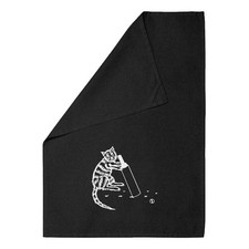 'Cricket Cat' Cotton Tea Towel