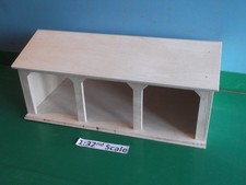 1:32nd Scale Wooden Model Farm Building 3 Bay Open Shed