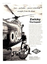 AABK05 MAGAZINE ADVERT 11X8" ZWICKY LTD PORTAPAK