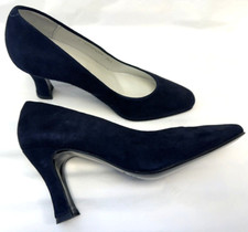 NEW/UNWORN! Carvela UK3.5 Eur36.5 US6.5 dark navy blue suede/leather court shoes