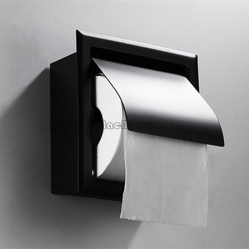 Recessed toilet roll holder - recessed,