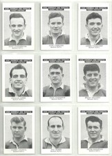 Set of 13 - SALFORD - Rugby League - 1955 News Chronicle Pocket Portrait Cards