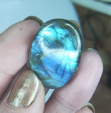 Grade A Polished Labradorite Cabochon Crystal Oval for Crafts DIY Wire Wrapping