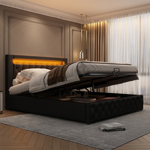 Double bed frame - double, storage