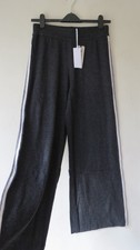 BNWT The White Company Stripe Detail Wide Leg Knit Jogger with Cashmere, Medium