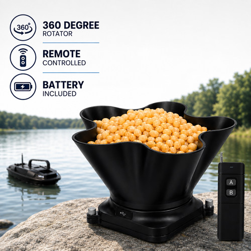 Bait spreader for - for, deeper