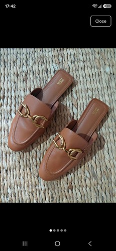 Bnwot zara backless loafers - backless,