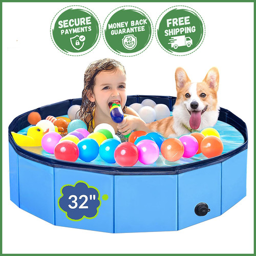 Foldable dog pet swimming pool - foldable,