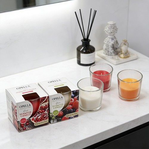 Scented candle glass jar - candle,