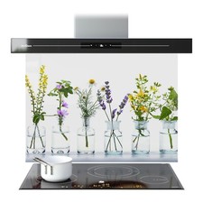 Kitchen Glass Splashback Toughened Tile Cooker ANY SIZE Green Wild Flowers
