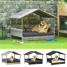 PawHut Wicker Dog House