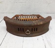 Vintage Cast Iron Fire Surround & Grate Fret 18 inches Wide Art Deco 1930s?