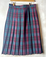 Edinburgh Collection Women's Scottish Wool Plaid Tartan Skirt Size 14-18 W34 (A)