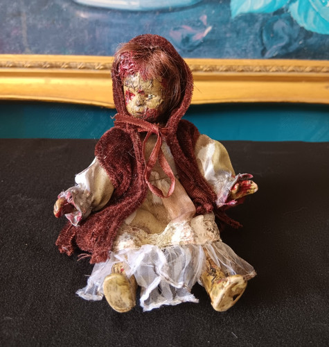 Zombie creepy doll ooak horror - zombie,