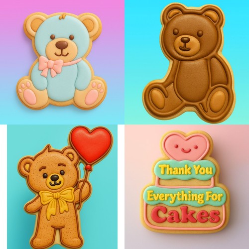 Set teddy bears - teddy, cookie