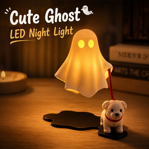 Cute ghost led night light - cute,
