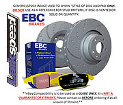 EBC Rear GD Discs Yellowstuff Pads for Mercedes C Class Coupe CL203 C160 K 05>08
