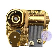 Music Box Parts Mechanism Gold Wind up Sankyo Musical Movement (60 Tunes Option)
