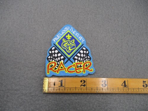 Pinewood derby racer patch boy - pinewood,