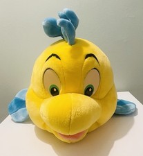 Vintage - Disney - The Little Mermaid - Flounder Fish Stuffed Soft Toy Large