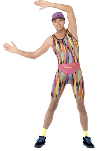 Mens 1980s aerobics - 80's,