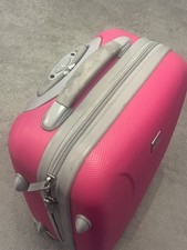 A Small Tripp 2 Wheeled Black Suitcase good condition H56cm x W40cm x D22cm pink