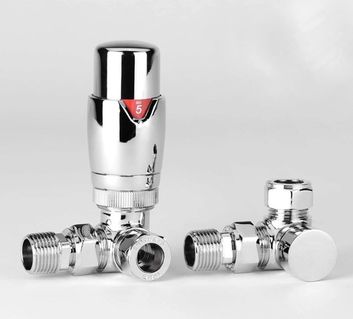 Chrome thermostatic radiator - thermostatic,
