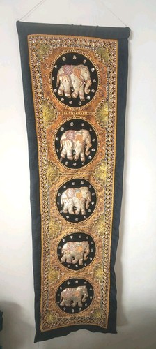 Vintage indian sequin - vintage, elephant