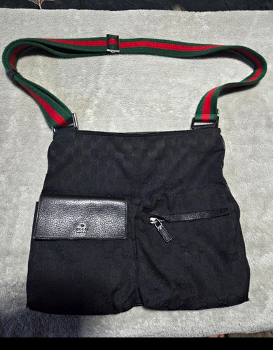 Gucci black canvas - canvas, &