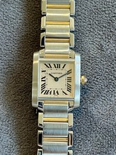 Cartier Tank Francaise Watch 2300/ladies/18k yellow Gold & steel/box &papers